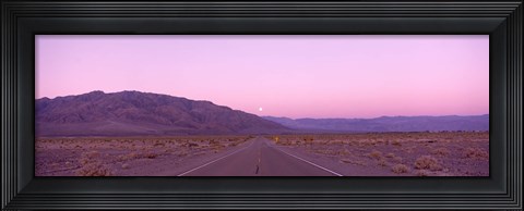 Framed Purple Sky at Death Valley National Park, California Print