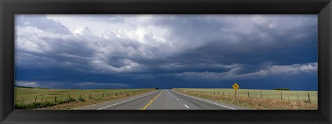 Framed Highway Near Blanding, Utah, USA Print