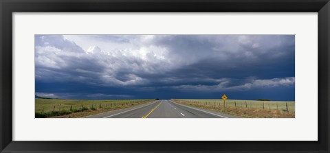 Framed Highway Near Blanding, Utah, USA Print