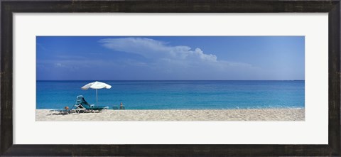 Framed Beach Scene, Nassau, Bahamas Print
