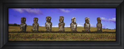 Framed Moai Easter Island Chile Print