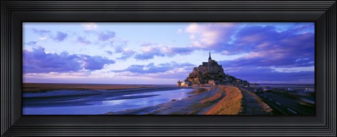 Framed Mont St Michel France Print