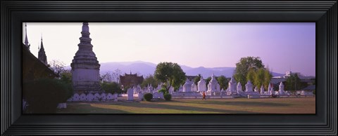Framed Wat Complex Chiang Mai Thailand Print