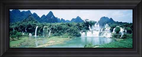 Framed Detian Waterfall, Guangxi Province, China Print