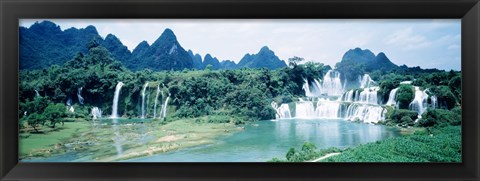 Framed Detian Waterfall, Guangxi Province, China Print