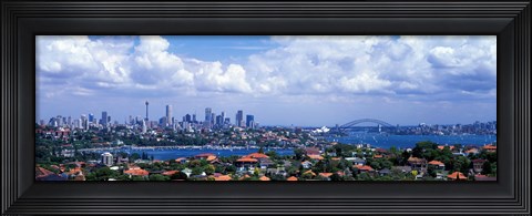 Framed Cityscape, Harbor, Sydney, Australia Print