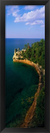 Framed Pictured Rocks National Lake Shore Lake Superior Upper Peninsula MI USA Print