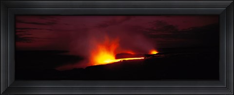 Framed Kilauea Volcanoes National Park Hawaii HI USA Print