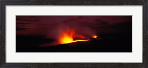 Framed Kilauea Volcanoes National Park Hawaii HI USA Print