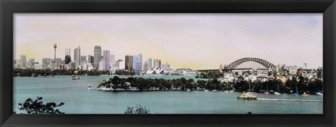 Framed Sydney Harbor, New South Wales, United Kingdom, Australia Print