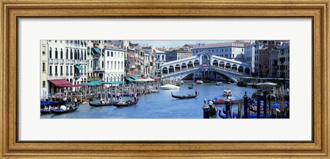 Framed Rialto Bridge &amp; Grand Canal Venice Italy Print