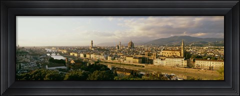 Framed Duomo &amp; Arno River Florence Italy Print