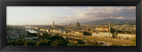 Framed Duomo &amp; Arno River Florence Italy Print