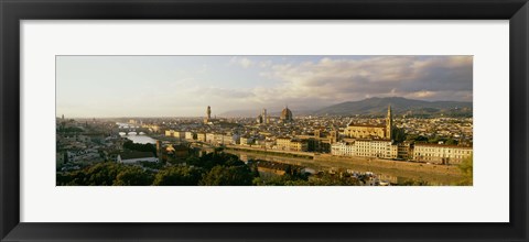 Framed Duomo &amp; Arno River Florence Italy Print