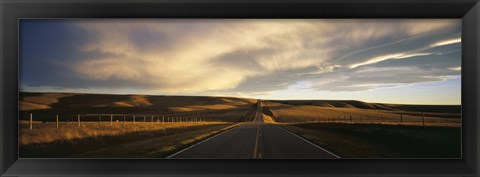 Framed Road, Montana, USA Print