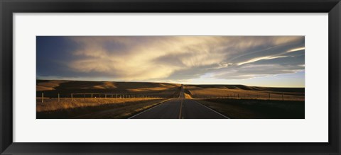 Framed Road, Montana, USA Print