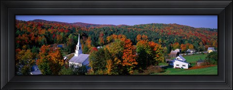 Framed Autumn, Waits River, Vermont, USA Print