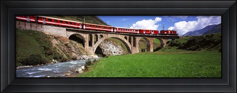 Framed Railroad Bridge, Andermatt, Switzerland Print