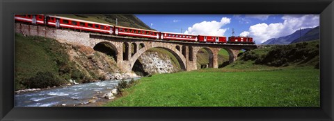 Framed Railroad Bridge, Andermatt, Switzerland Print