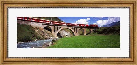 Framed Railroad Bridge, Andermatt, Switzerland Print