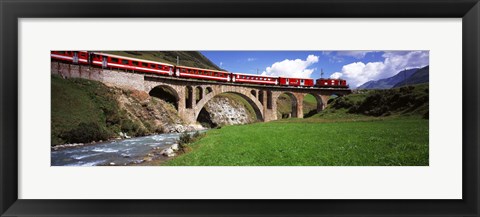 Framed Railroad Bridge, Andermatt, Switzerland Print