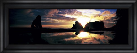 Framed Sea Stacks Rialto Beach Olympic National Park WA USA Print