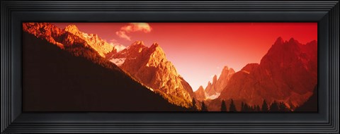 Framed Dolomites, Italy Print