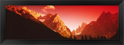 Framed Dolomites, Italy Print