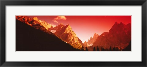 Framed Dolomites, Italy Print