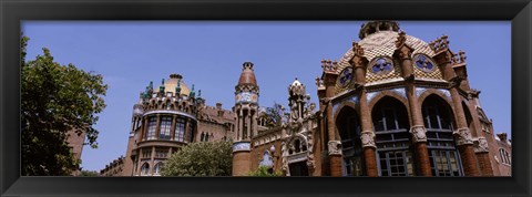 Framed Low angle view of a hospital, Hospital De Sant Pau, Barcelona, Spain Print