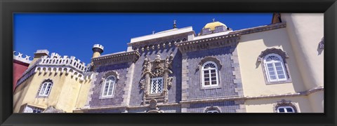 Framed Low angle view of a palace, Palacio Nacional Da Pena, Sintra, Lisbon, Portugal Print