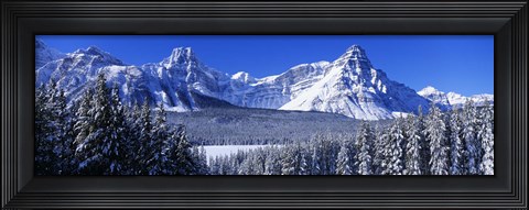 Framed Banff National Park in Winter, Alberta Canada Print