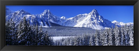 Framed Banff National Park in Winter, Alberta Canada Print