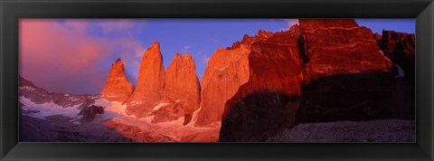 Framed Parque National Torres del Paine Patagonia Chile Print