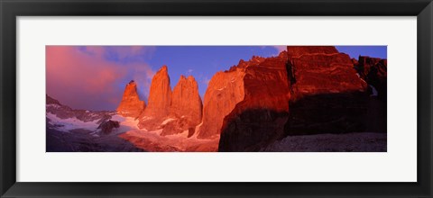 Framed Parque National Torres del Paine Patagonia Chile Print