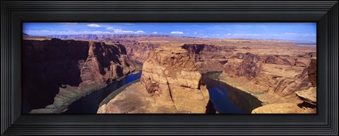 Framed Muleshoe Bend at a river, Colorado River, Arizona, USA Print