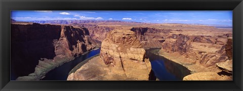 Framed Muleshoe Bend at a river, Colorado River, Arizona, USA Print