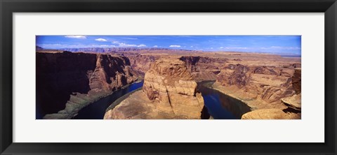 Framed Muleshoe Bend at a river, Colorado River, Arizona, USA Print