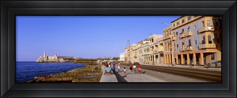 Framed Street, Buildings, Old Havana, Cuba Print