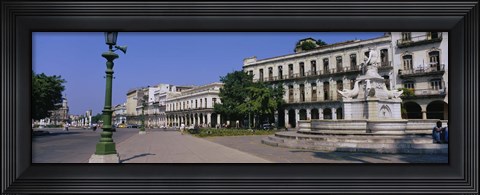 Framed Sculpture in front of a building, Havana, Cuba Print