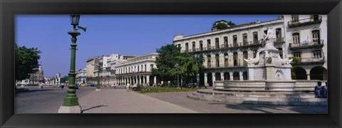 Framed Sculpture in front of a building, Havana, Cuba Print