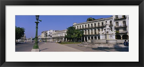 Framed Sculpture in front of a building, Havana, Cuba Print