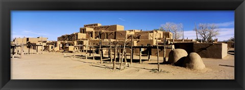 Framed Indian Pueblo, Taos, New Mexico, USA Print