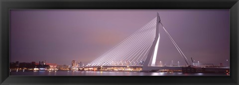 Framed Erasmus Bridge, Rotterdam, Holland, Netherlands Print