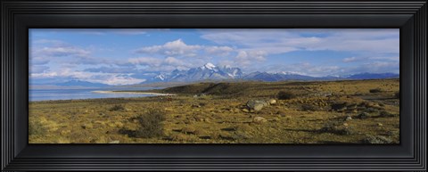 Framed Clouds over a landscape, Las Cumbres, Parque Nacional, Torres Del Paine National Park, Patagonia, Chile Print