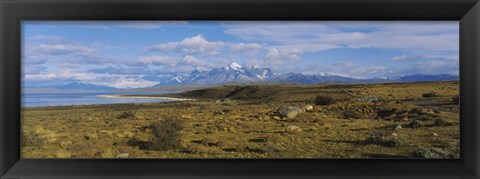 Framed Clouds over a landscape, Las Cumbres, Parque Nacional, Torres Del Paine National Park, Patagonia, Chile Print