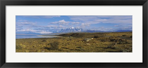 Framed Clouds over a landscape, Las Cumbres, Parque Nacional, Torres Del Paine National Park, Patagonia, Chile Print