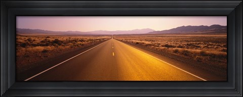 Framed Desert Road, Nevada Print