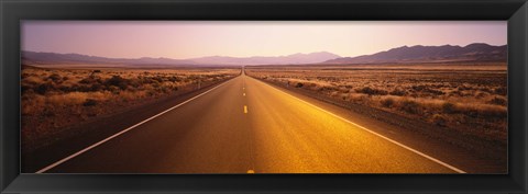 Framed Desert Road, Nevada Print