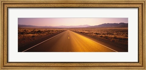 Framed Desert Road, Nevada Print